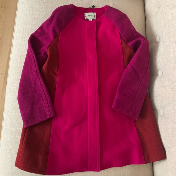 Authentic Fendi girl goat wool cashmere pink sz 4-5yo - Picture 10 of 15